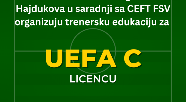 Otvorene prijave za trenersku edukaciju za UEFA C licencu